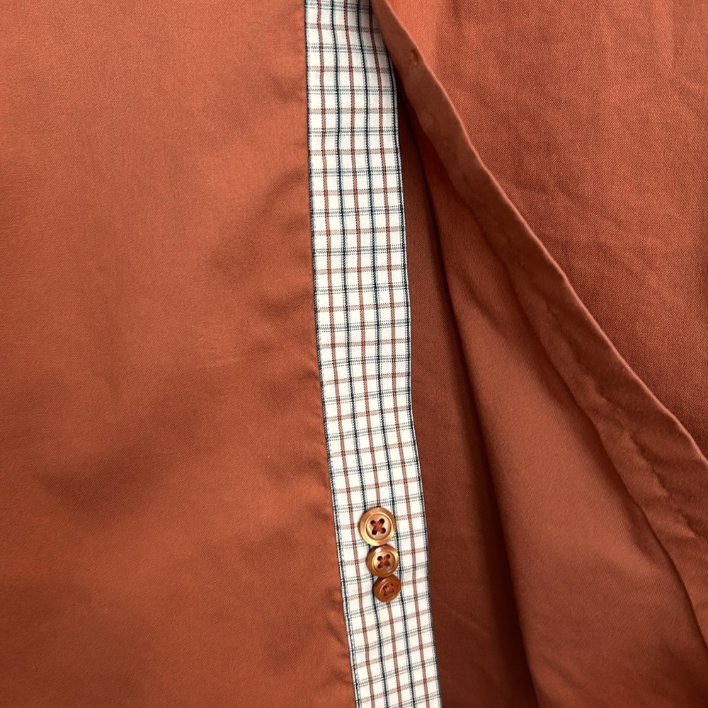 Paul Fredrick 15-34 Slim Fit 100% Cotton Long Sleeve Button Down Collared Shirt - Picture 3 of 10